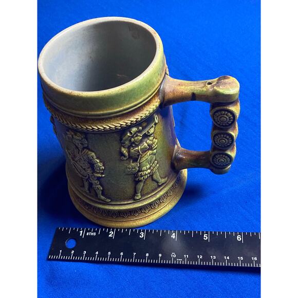 VTG Gerz German Beer Stein 5.5" Musicians Ceramic Medieval Renaissance No Lid - Picture 9 of 9